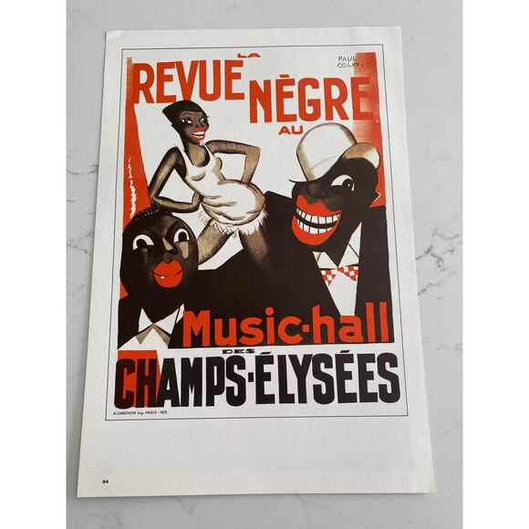 Moulin Rouge, Mistinguett, Champs-Elysees, Revue Negre, Music Hall Posters, - Picture 2 of 5